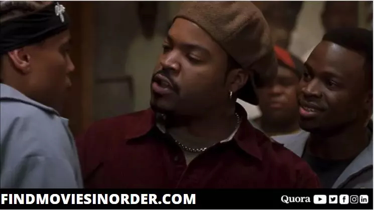 A still from Barbershop 2 (2004). it is the first movie on the list of all Barbershop movies in order of release