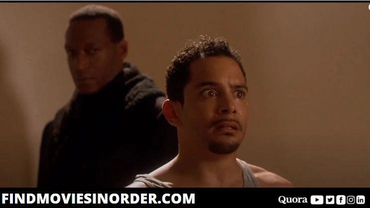 A Still from Candyman: Day of the Dead (1999). it is the first movie on the list of all Candyman movies in order of release