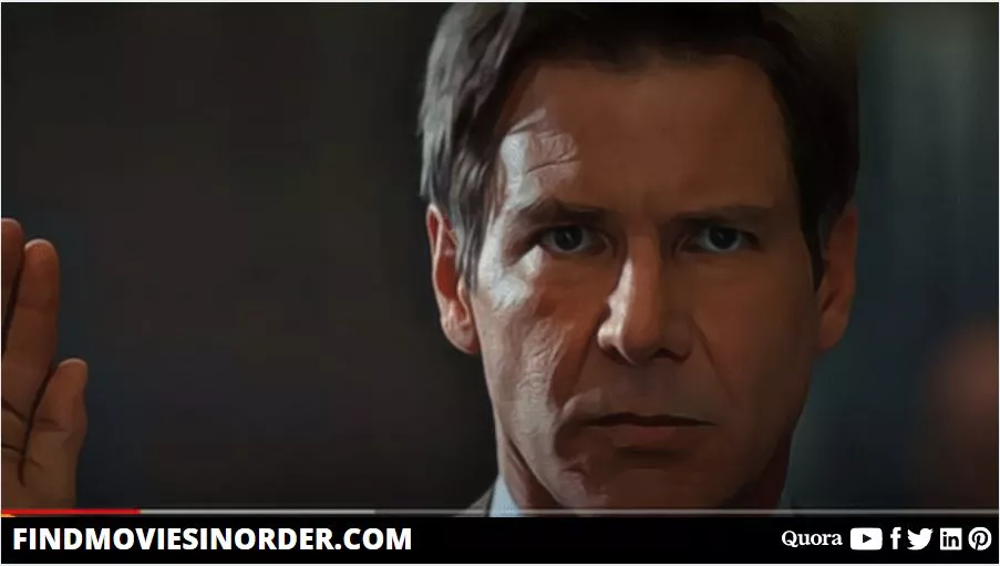 A still from Clear and Present Danger (1994). it is the third movie on the list of all Jack Ryan movies in order of release