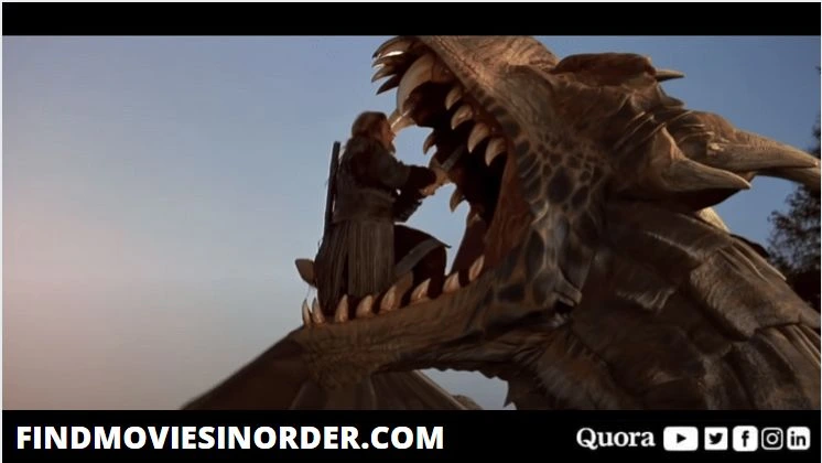 A still from Dragonheart (1996). it is the fourth movie on the list of all Dragonheart movies in order of chronology