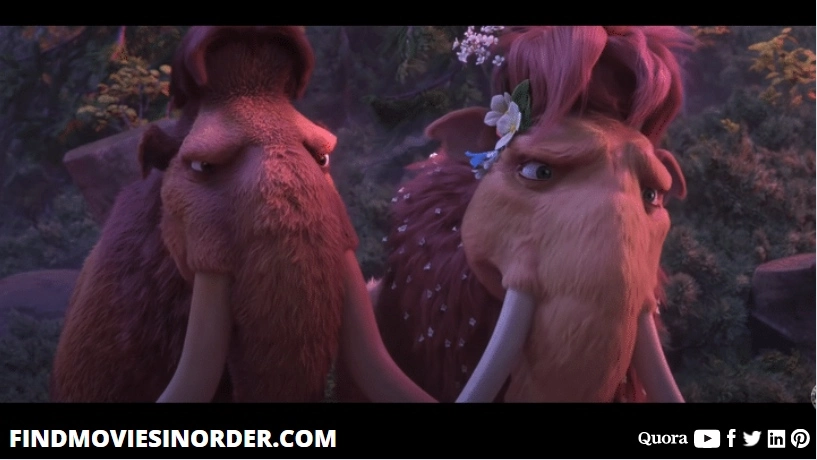 A still from Ice Age: Collision Course (2016). It is the fifth movie on the list of all Ice Age movies in order of release