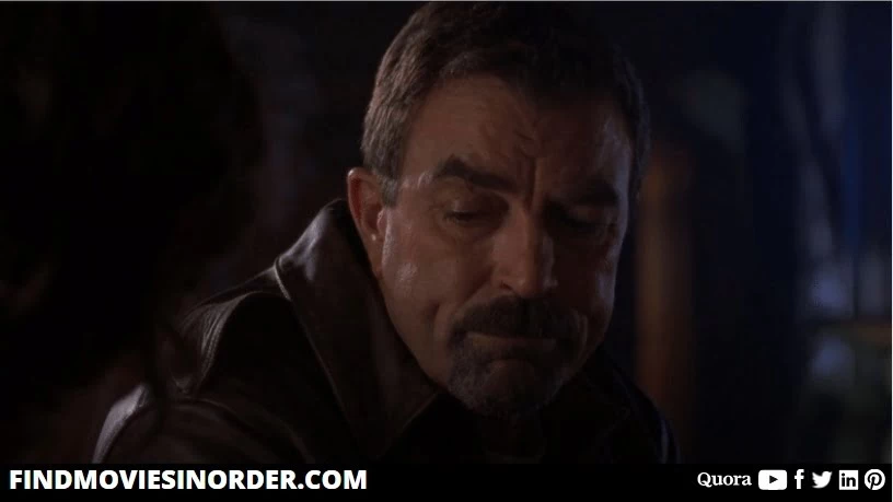 a still from Jesse Stone: Death in Paradise (2006). it is the third movie on the list of Jesse Stone movies in order of release