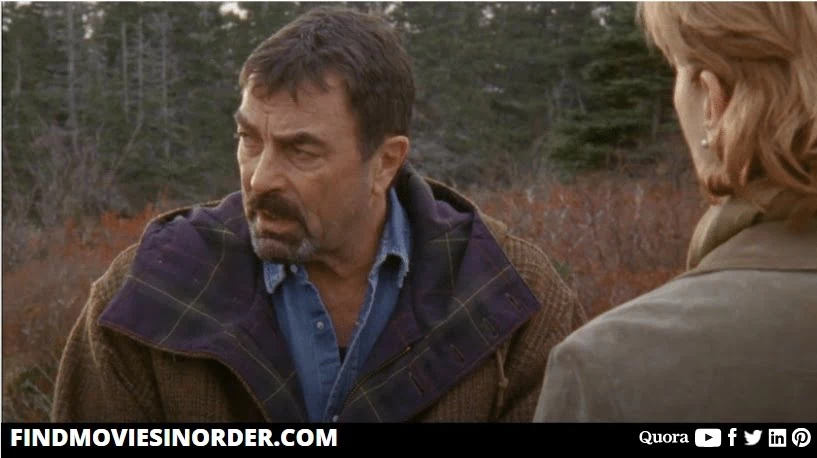 a still from Jesse Stone: No Remorse (2010). it is the sixth movie on the list of Jesse Stone movies in order of release