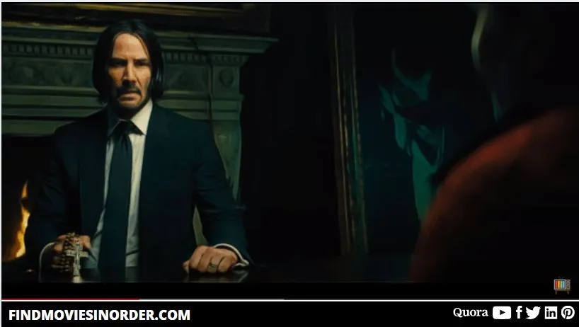 Edited Still From John Wick Chapter 2. it is the second movie on the list of all John Wick movies in order of release
