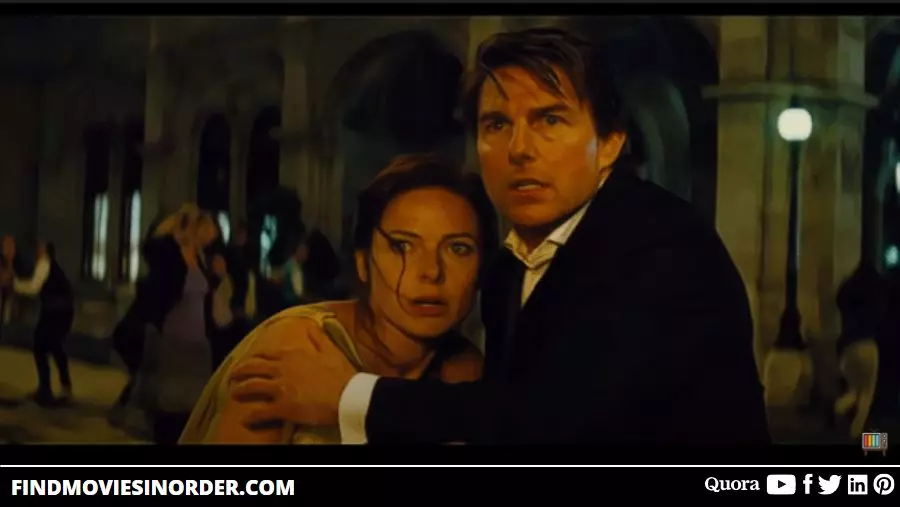 A still from Mission: Impossible – Ghost Protocol (2011). It is the third film on the list of all Mission impossible movies in order of release