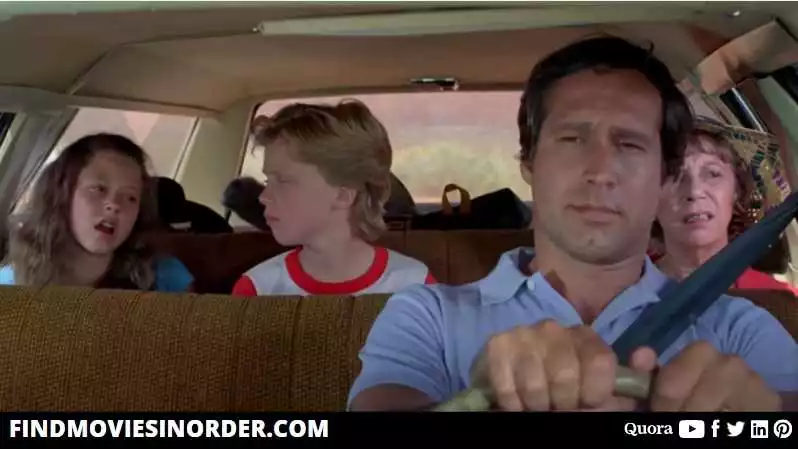 A still from National Lampoon’s Vacation (1983). it is the first film in National Lampoons vacation movies in order of release