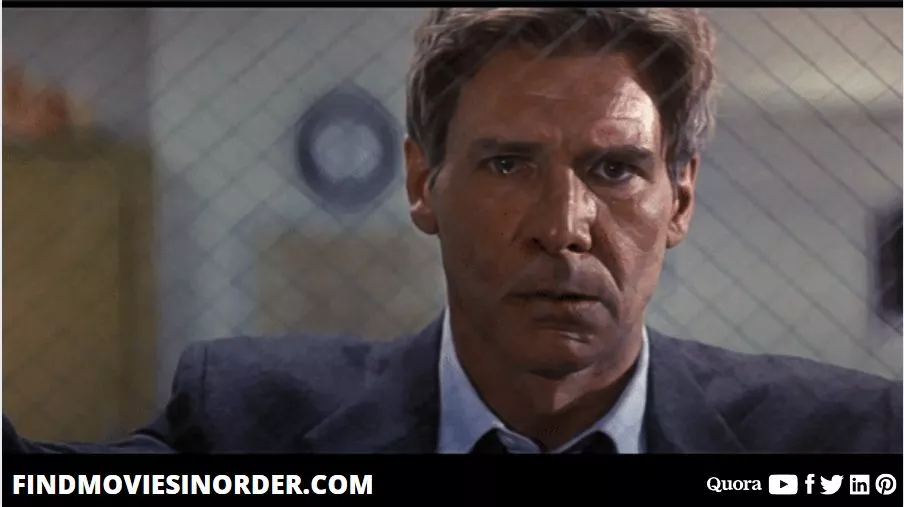 A still from Patriot Games (1992). it is the second movie on the list of all Jack Ryan movies in order of release