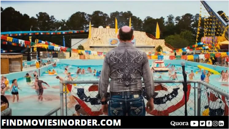 A still from Piranha 3DD (2012). It is the first movie on the list of all Piranha movies in order of release