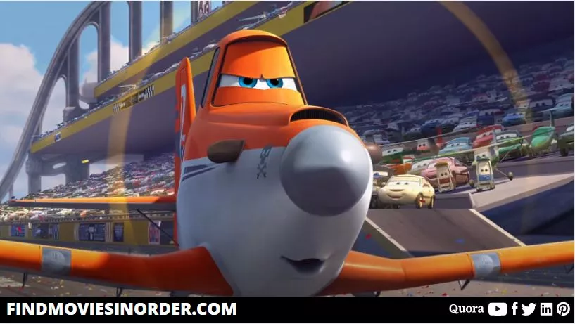A still from Planes (2013). it is the third movie in the list of cars movies in order of release