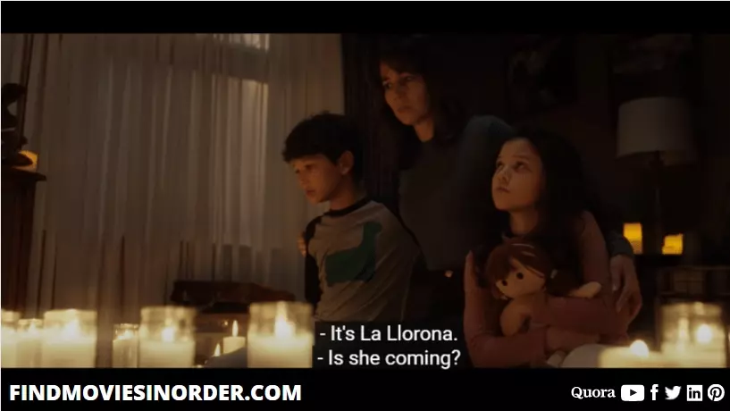 The Curse Of La Llorona (2019)  sixth movie on the list of all Conjuring movies in order of chronology