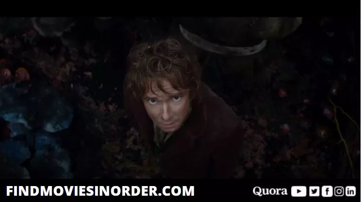 Edited still from The Hobbit: The Desolation of Smaug (2013). this film is the second movie on the list of all hobbit movies in order of release