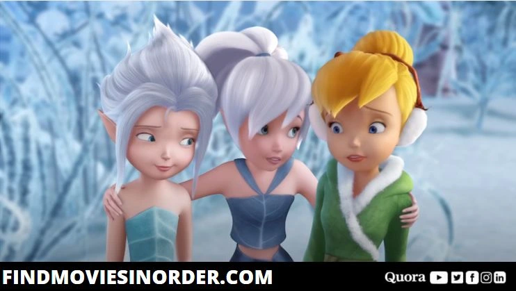 A Still from The secret of the Wings (2012). It is the fourth movie on the list of all Tinker Bell movies in order of release