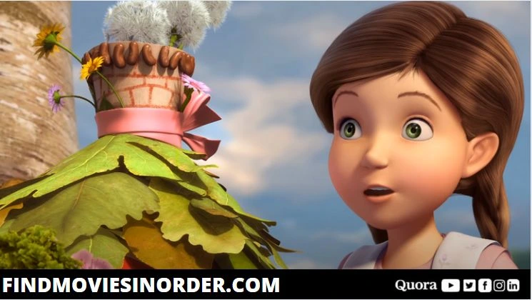 A Still from Tinker Bell and the Great Fairy Rescue (2010). It is the third movie on the list of all Tinker Bell movies in order of release