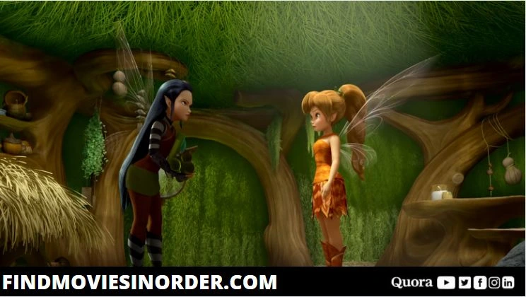 A Still from Tinker Bell and the Legend of the NeverBeast (2015). It is the fourth movie on the list of all Tinker Bell movies in order of release