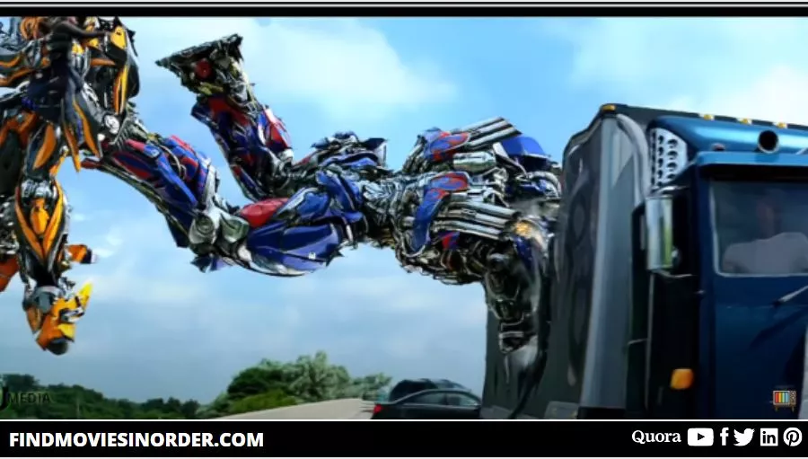 Transformers: Age of Extinction (2014) fourth movie on the list of all Transformers movies in order of release