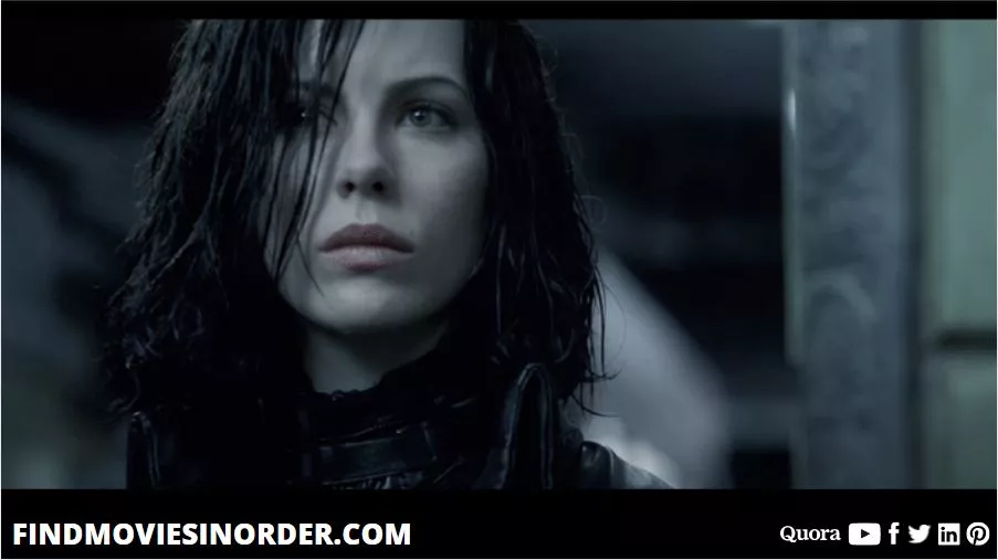 A still from Underworld: Evolution (2006). it is the third movie on the list of all underworld movies in chronological order