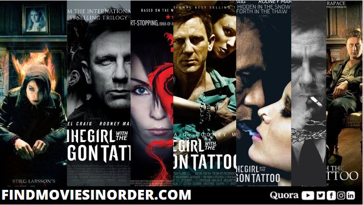 What is the Order of the Girl With The Dragon Tattoo Movies