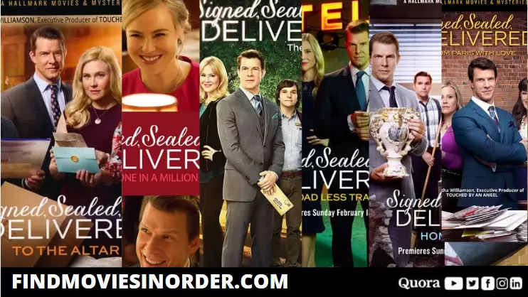 What is the order of the signed sealed and delivered movies